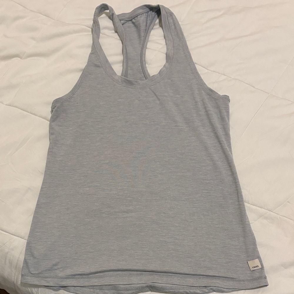 Vuori Heather Gray Racerback Tank Top